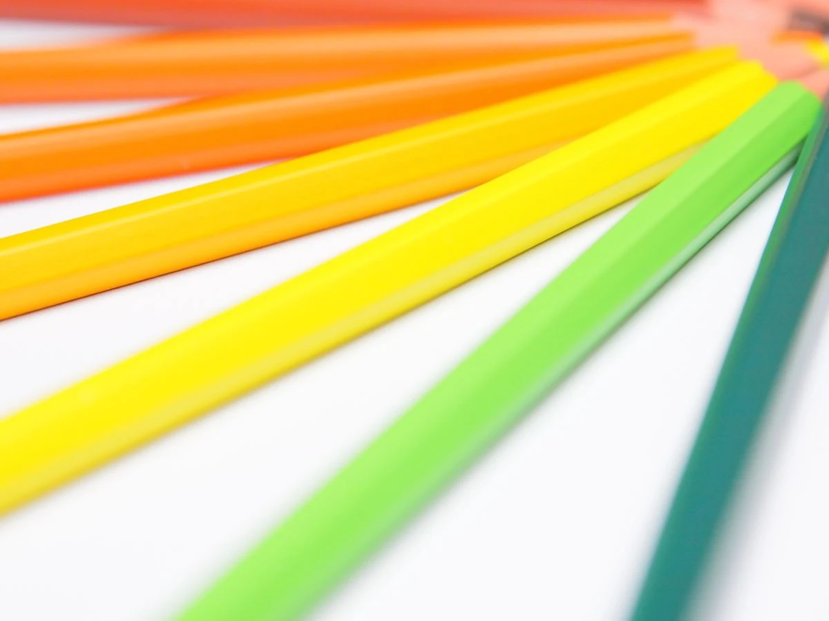 Everygen AI planning context: Colored pencils illustrating a reference color palette
